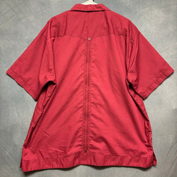 Yucatan Guayaberas Finas Shirt Mexico Made Mens 46 / US XL Embroider Button Down - Picture 2 of 15